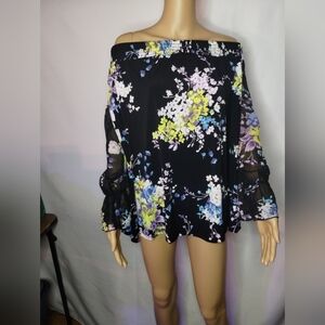 NWT Torrid women's plus size 4x off the shoulder  long sleeve blouse shirt top